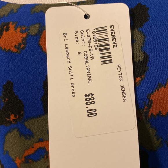 NWT Evereve Peyton Jensen Bri Leopard Shift Dress - Picture 9 of 11